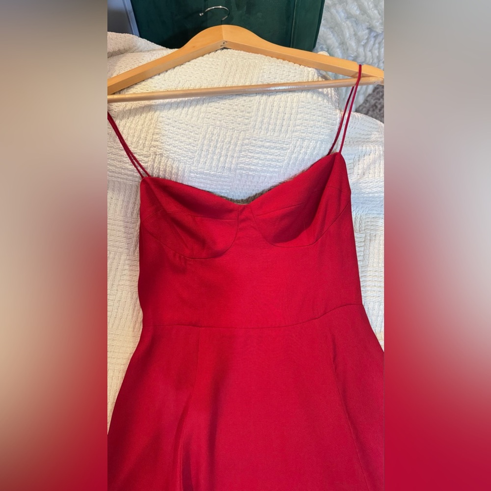 Reformation Saskia Dress In Sangre, brand new, never worn, no flaws. - Picture 8 of 14